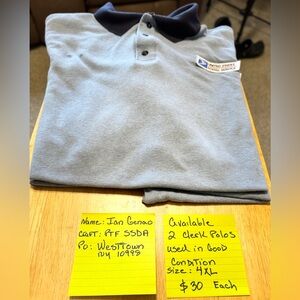 Flying Cross Men's Postal Clerk Polo's 4XL